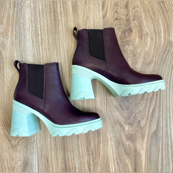 Sorel Brex™ Waterproof Platform Block Heel Chelsea Boot Size 6.5 NWOB - Picture 8 of 8